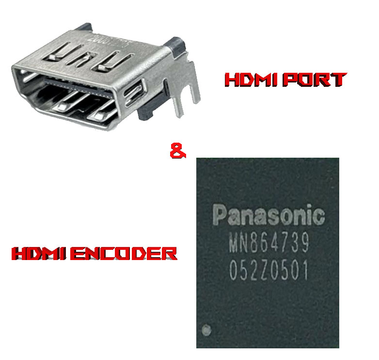 Sony PS5 HDMI PORT REPAIR AND PANASONIC MN864739 ENCODER IC